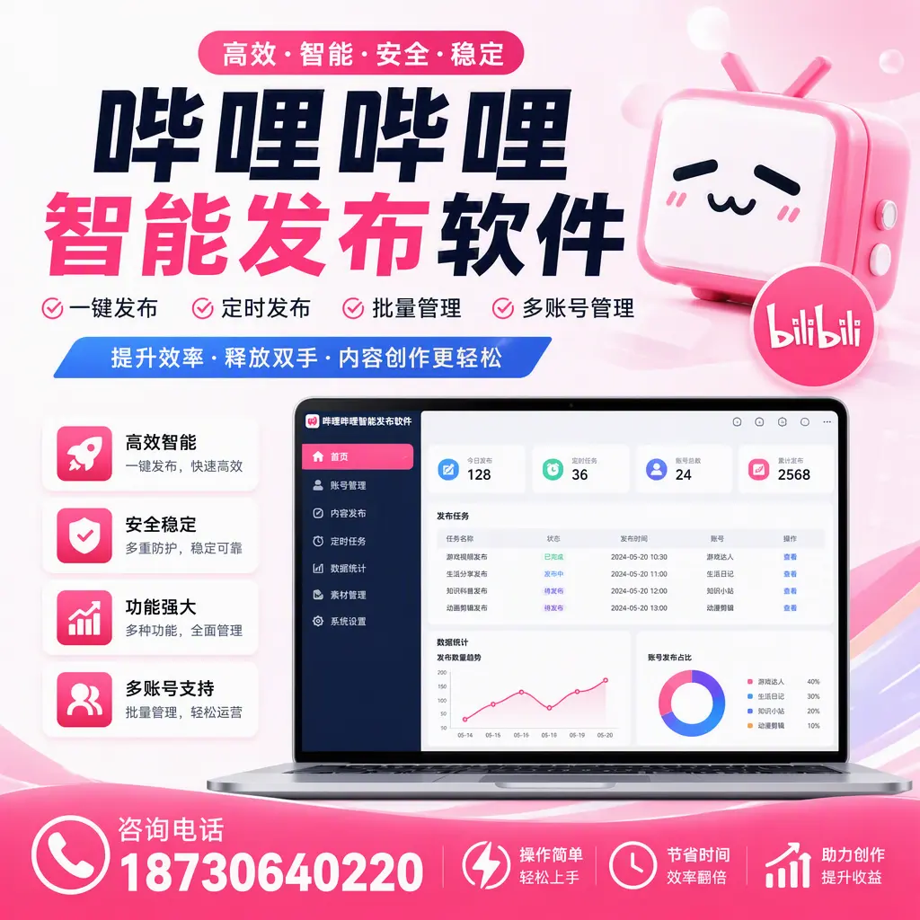 提升内容质量的秘诀:哔哩哔哩智能发布软件在 东莞 的应用